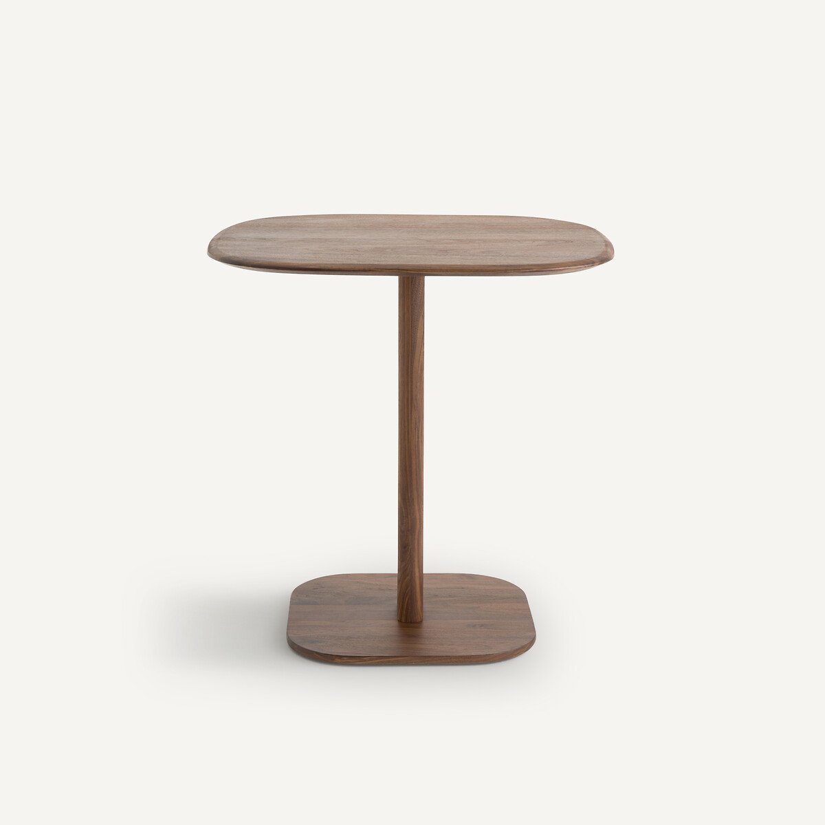 Mesa bistro para 2 cubiertos de nogal macizo, diseño de Emmanuel Gallina, MONCEAU nogal, EMMANUEL GALLINA X AM.PM