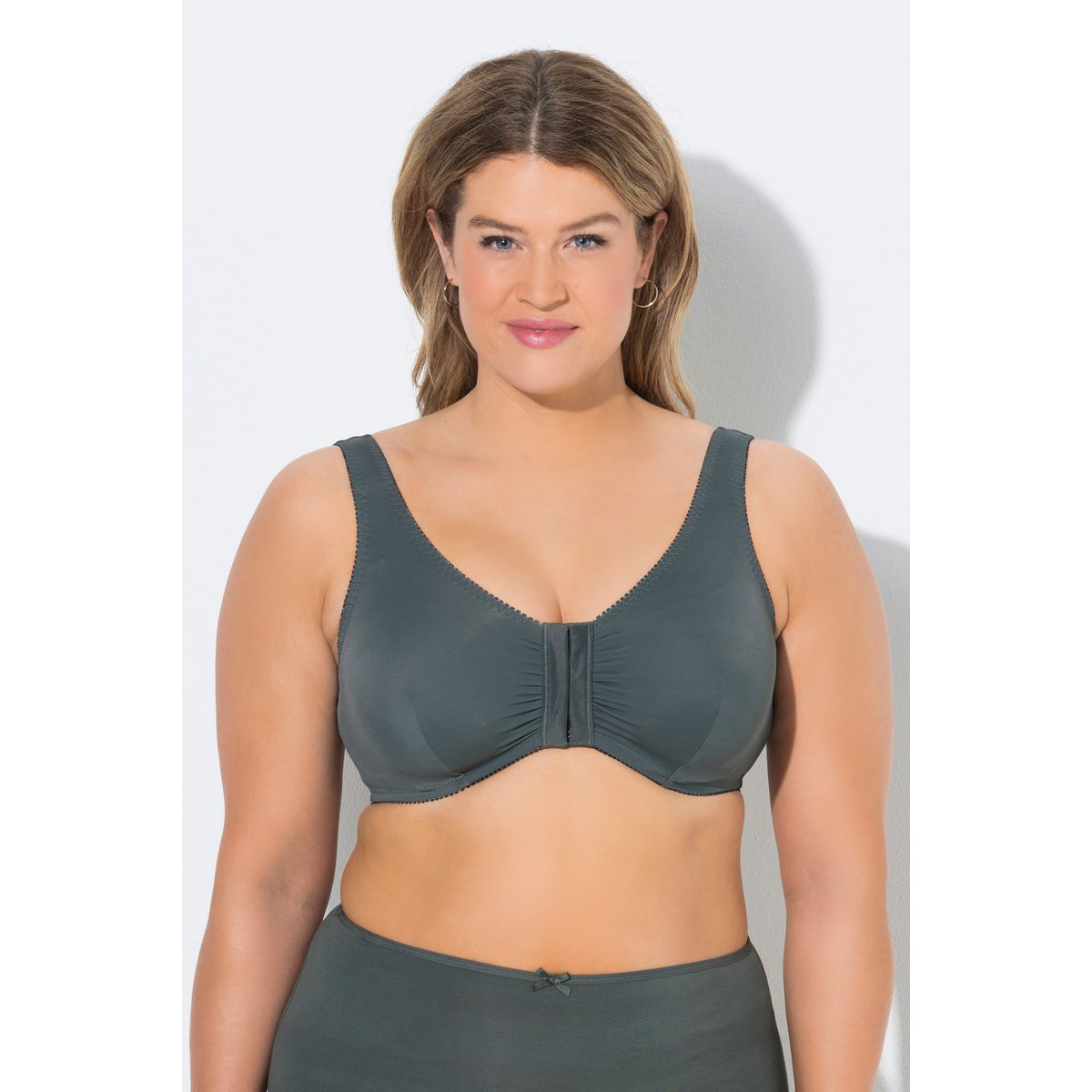 Lot de 2 brassières, fleurs/uni menthe, ULLA POPKEN