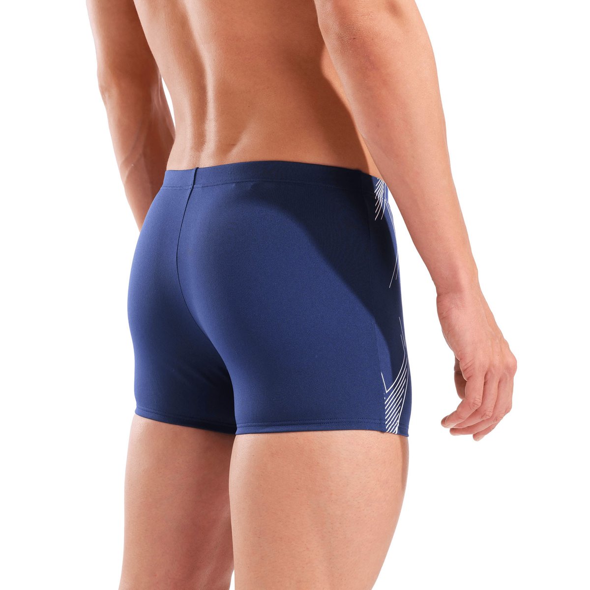 Short de bain taille basse pour homme arena Performance Graphic navy-white, ARENA