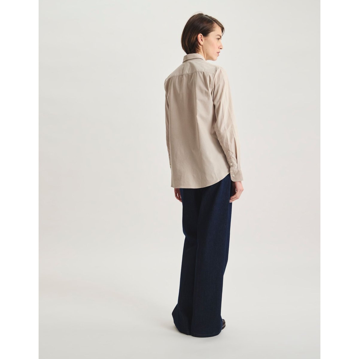 Chemise Martin en coton beige, INES DE LA FRESSANGE PARIS