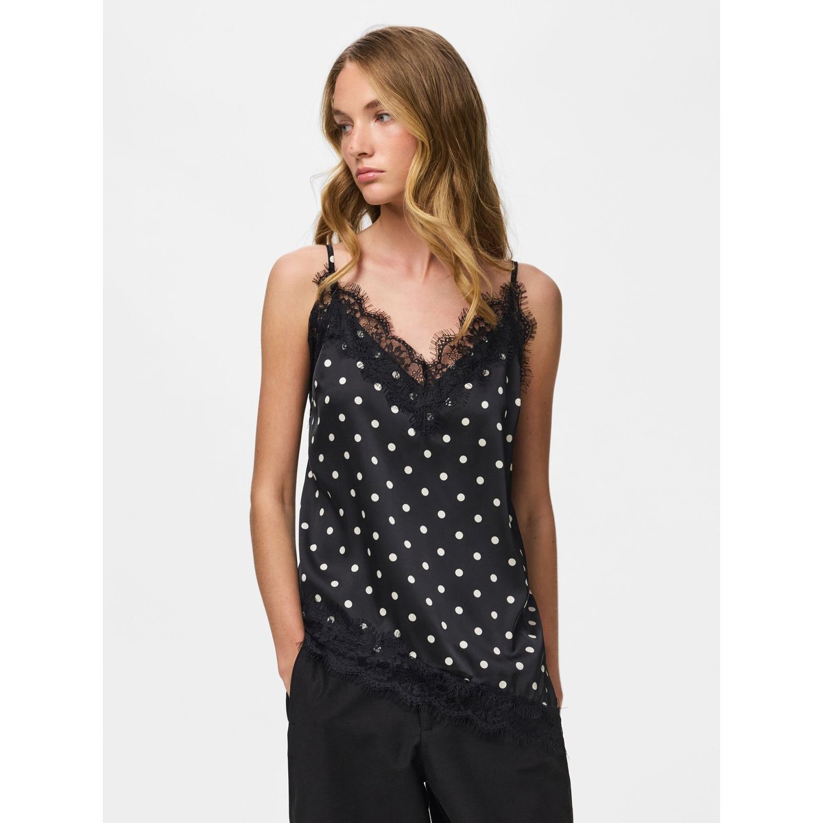 Top À Bretelles noir - black1, PIECES