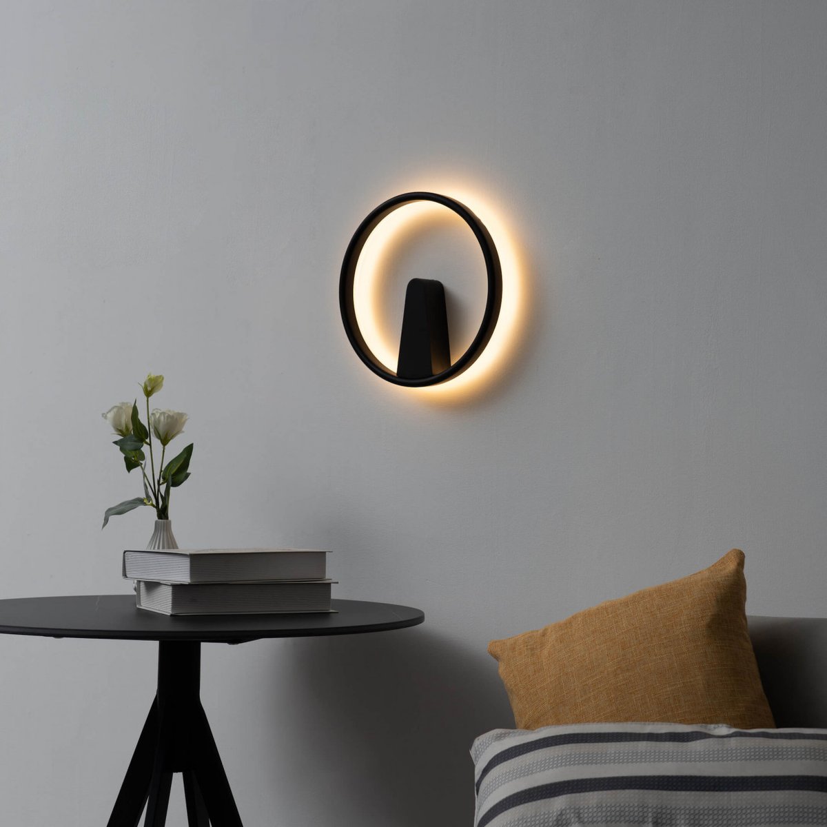 Applique murale minimaliste - SCOTT noir, KOSILUM