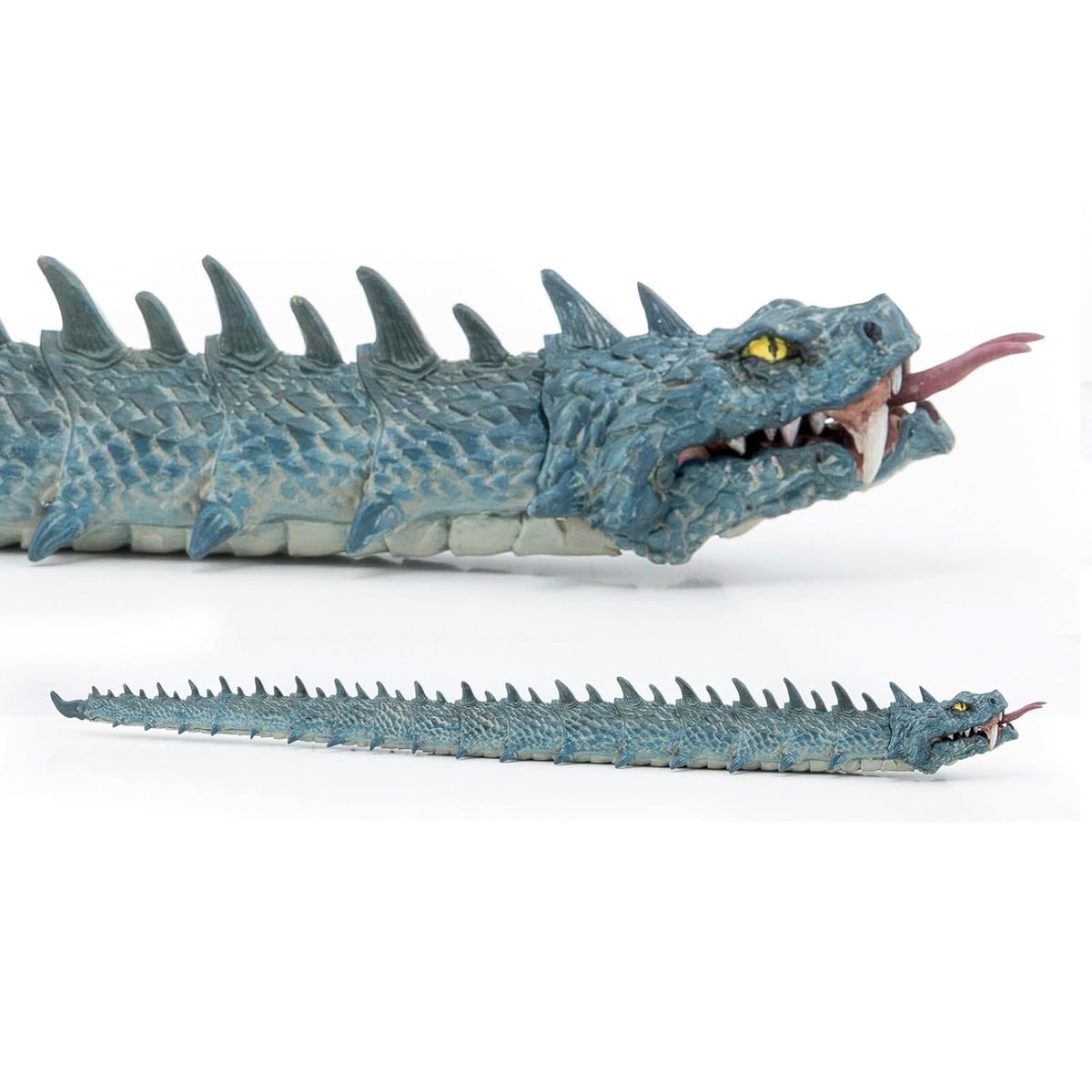 Figurine Basilic serpent maléfique légendaire bleu, PAPO