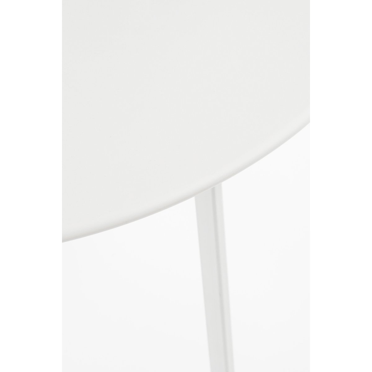 Table d'appoint de jardin Ø58 cm SEATLE blanc, MICA DECORATIONS