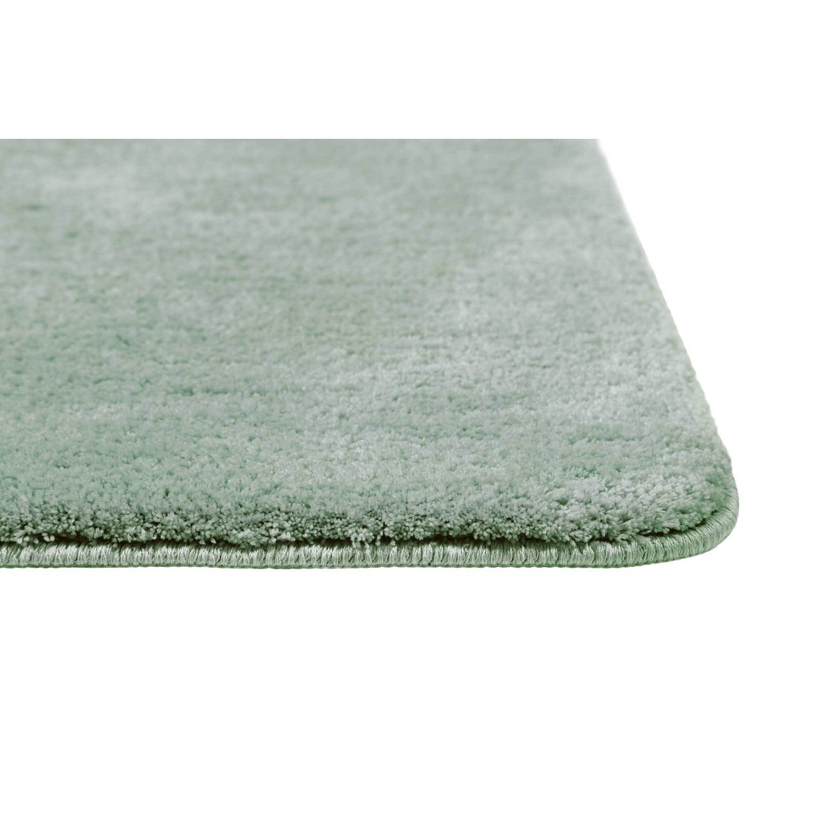 Tapis de bain doux, uni, anti-déparant , JORIS vert menthe, WECON HOME