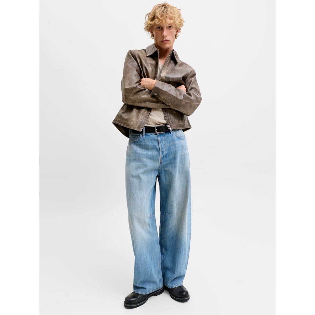 Jeans À Coupe Tonneau blue denim, JACK & JONES