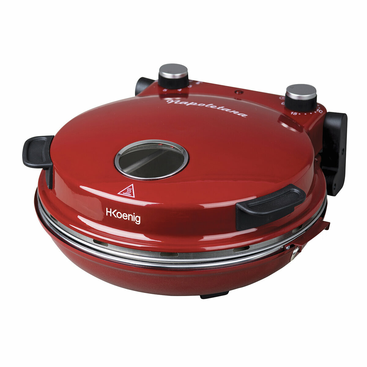 raclette/pierre a cuire 8 personnes et four a pizza napoletana 350â°c - wod8+napl350 gris, H.KOENIG