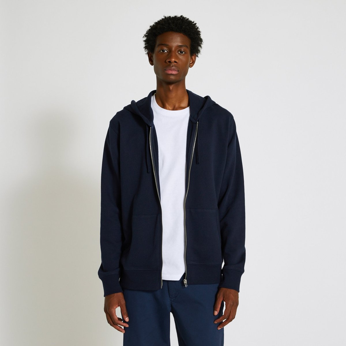 Sweat À Capuche En Coton Bio marine, MONOPRIX