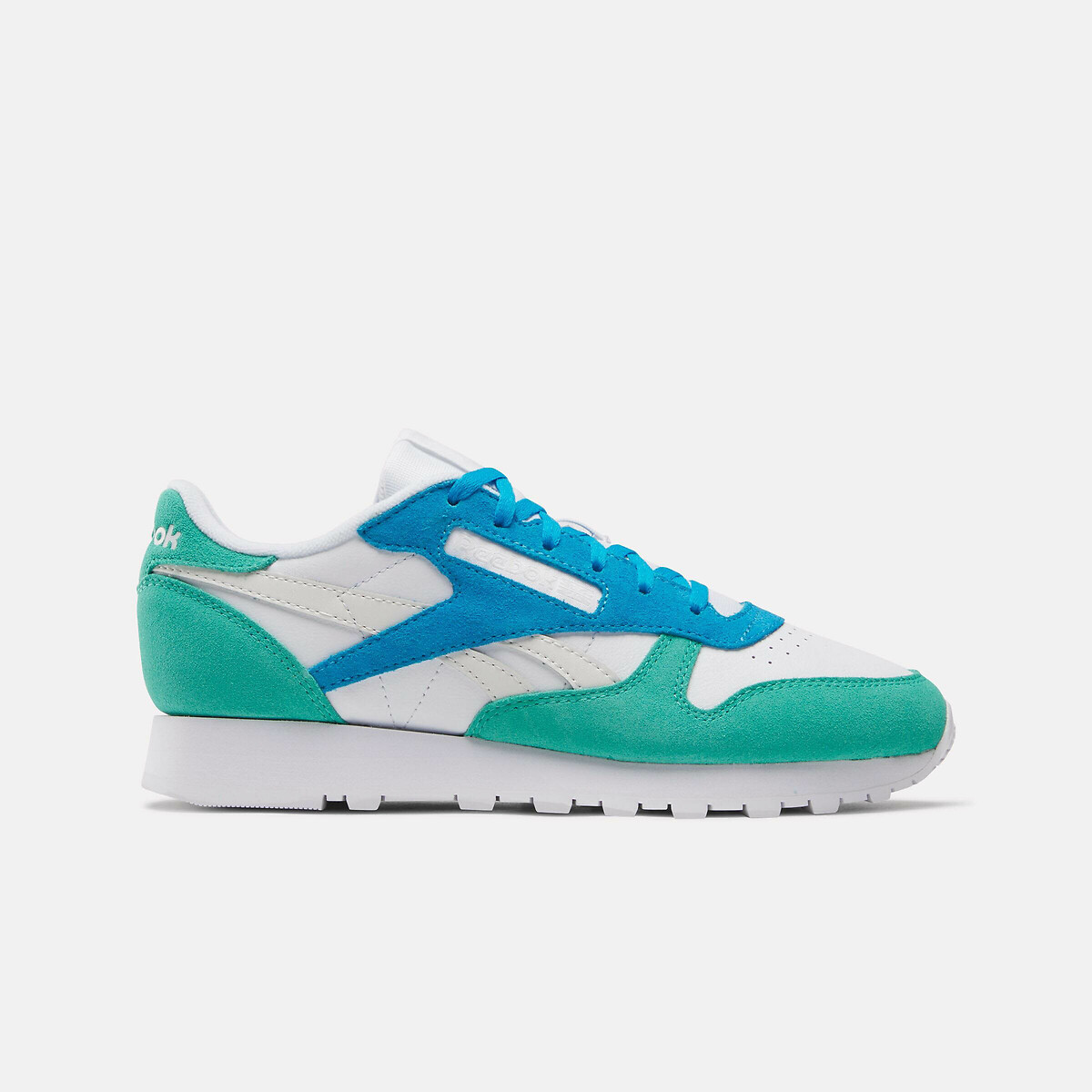 Baskets Classic Leather blanc/vert, REEBOK CLASSICS