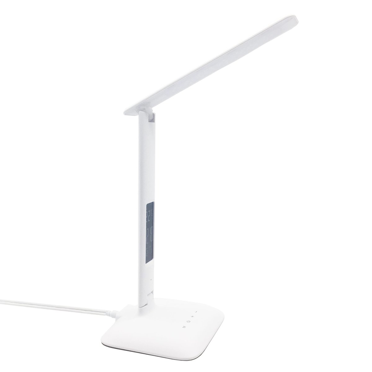 Lampe de bureau en plastique, ALEX blanc, INSPIRE
