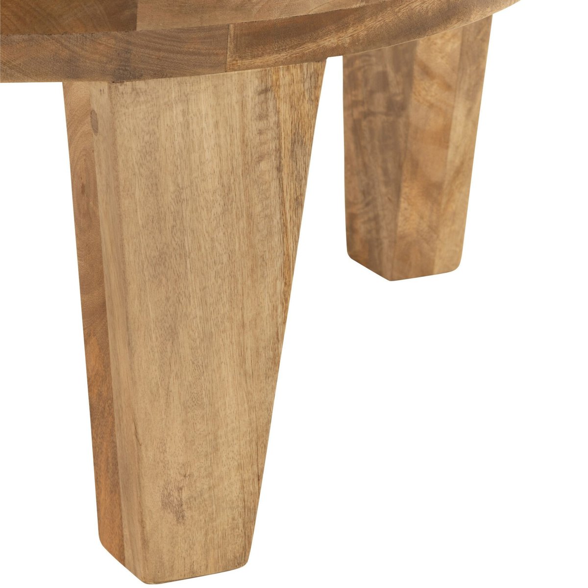 Table basse ronde en manguier naturel D80 - MAKATI bois clair, HELLIN, DEPUIS 1862