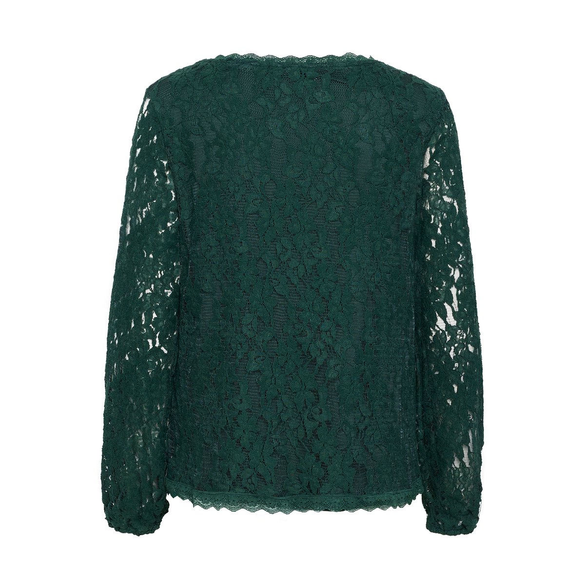 Blouse with long sleeve vert sea moss, CREAM