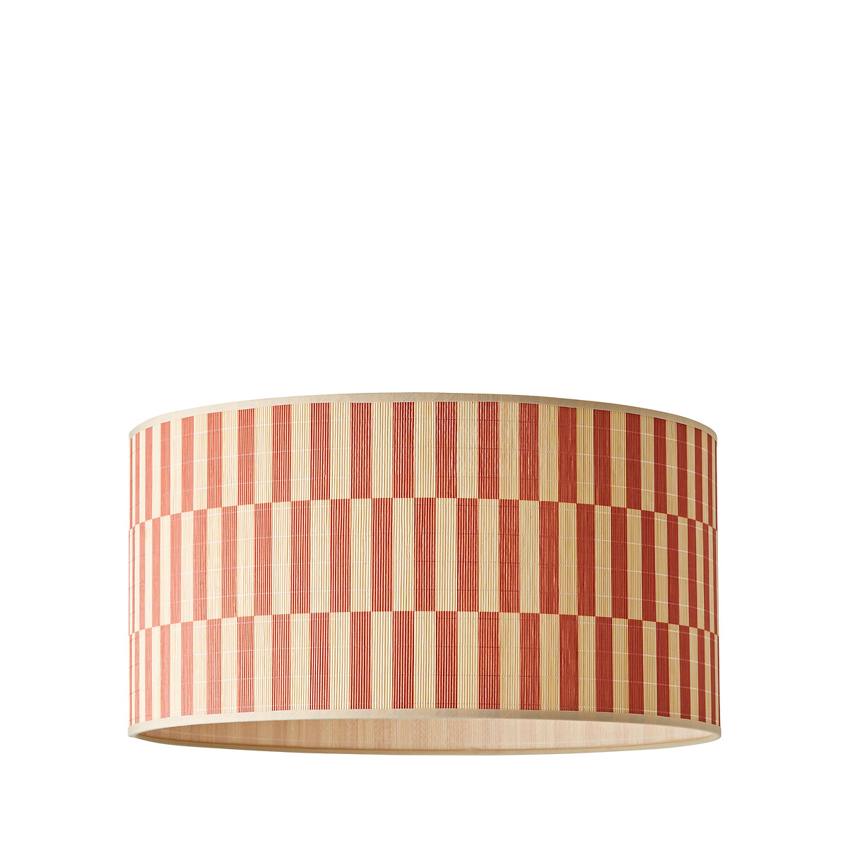 45cm Lillie Orange Checkerboard Bamboo Printed Shade orange, SO'HOME