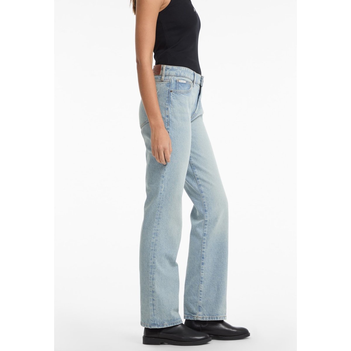 Jean Droit Taille Moyenne G08 bleu clair, GUESS JEANS