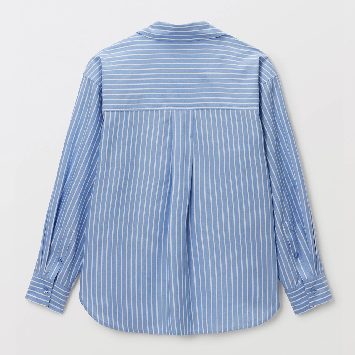 Chemise rayée et t-shirt crop hydrangea, MONOPRIX