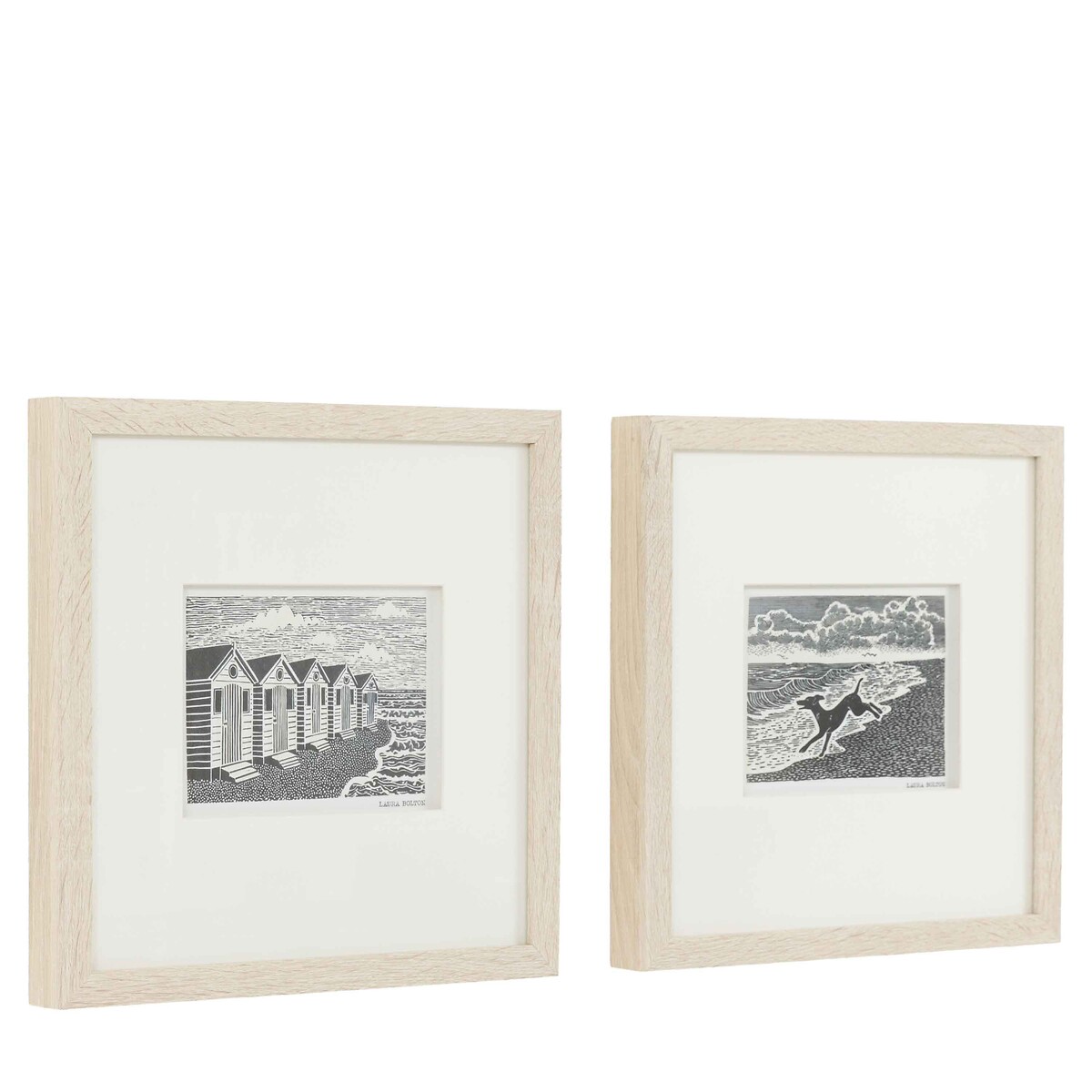 Set of 2 Tidal Tales I Framed Art multi-coloured, ÉDITÉ