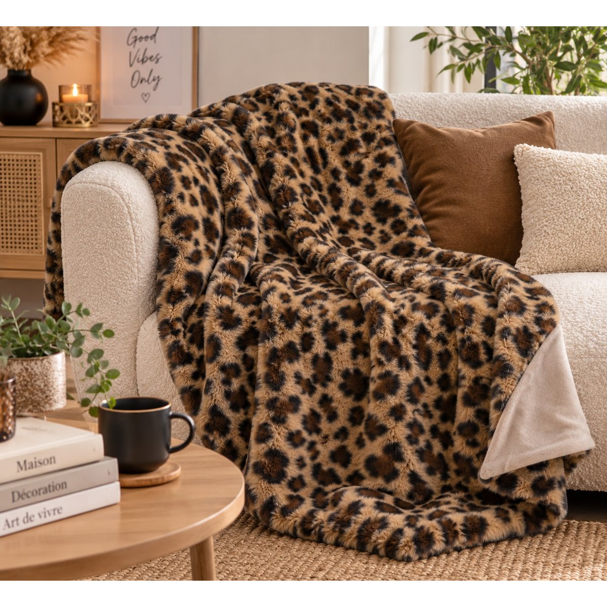 Plaid Fauves Camel multicouleur, EDEN