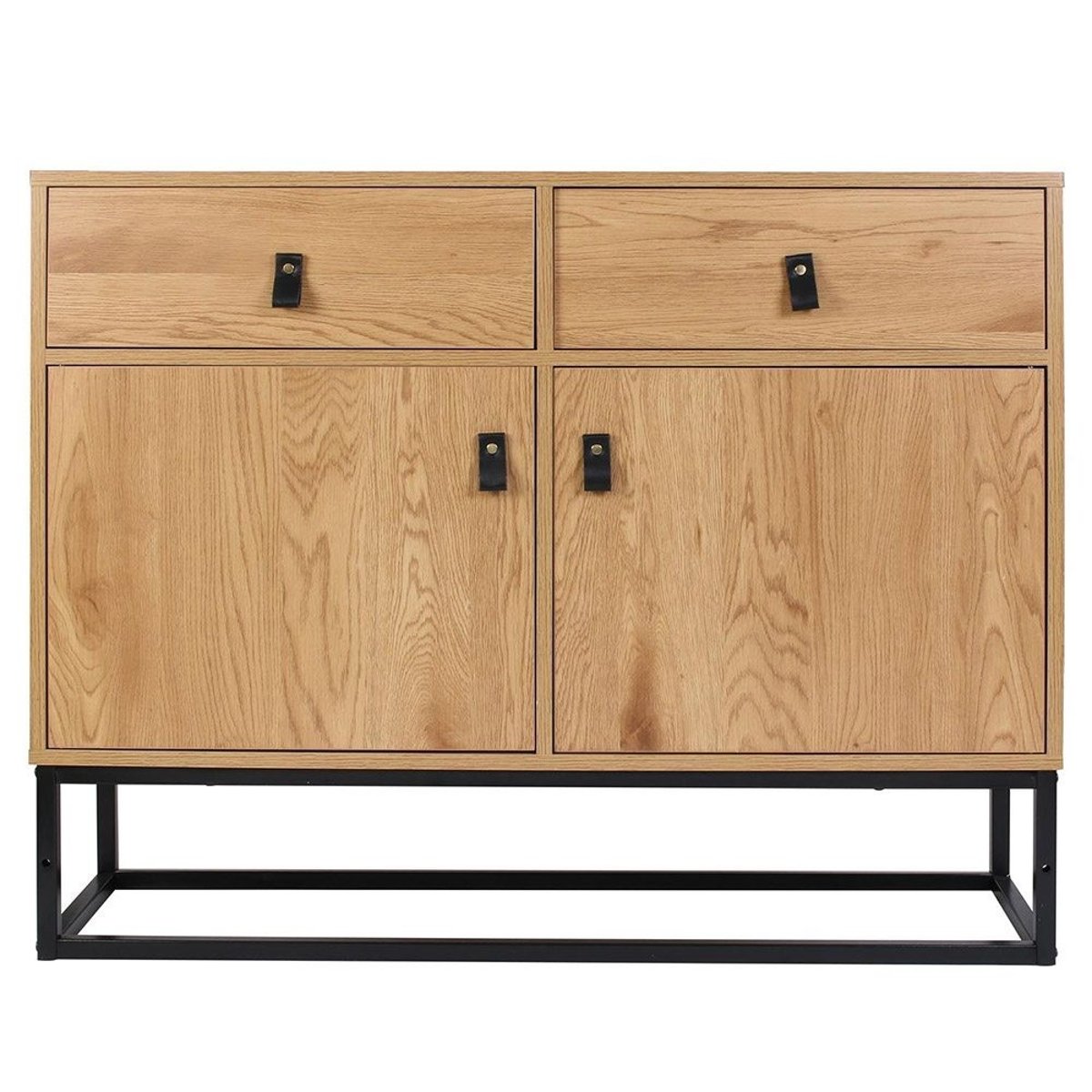 Buffet bois et métal Abbott beige, DECORATIE