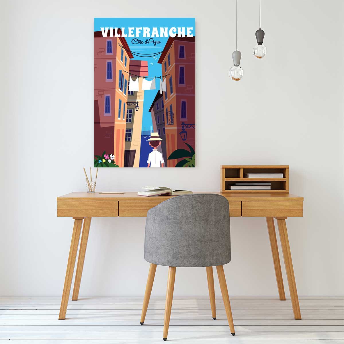 Tableau villefranche sur mer tableau alu dibond, HEXOA