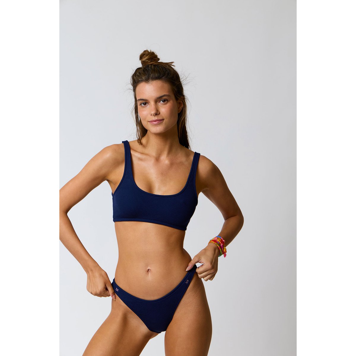 Haut de maillot brassière Justin - SCRUNCHY bleu marine, BANANA MOON