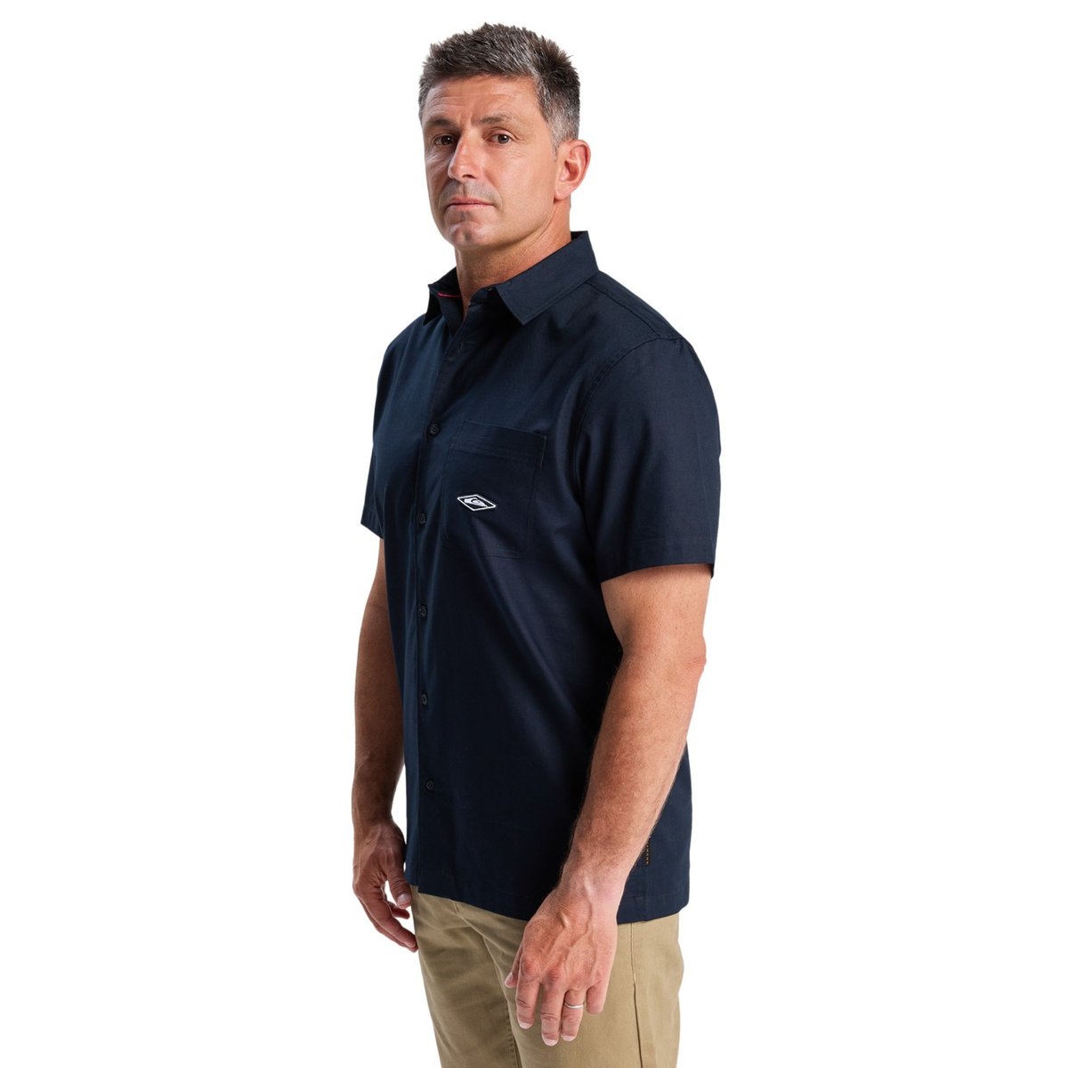 Chemise manches courtes DIAMOND noir black, QUIKSILVER