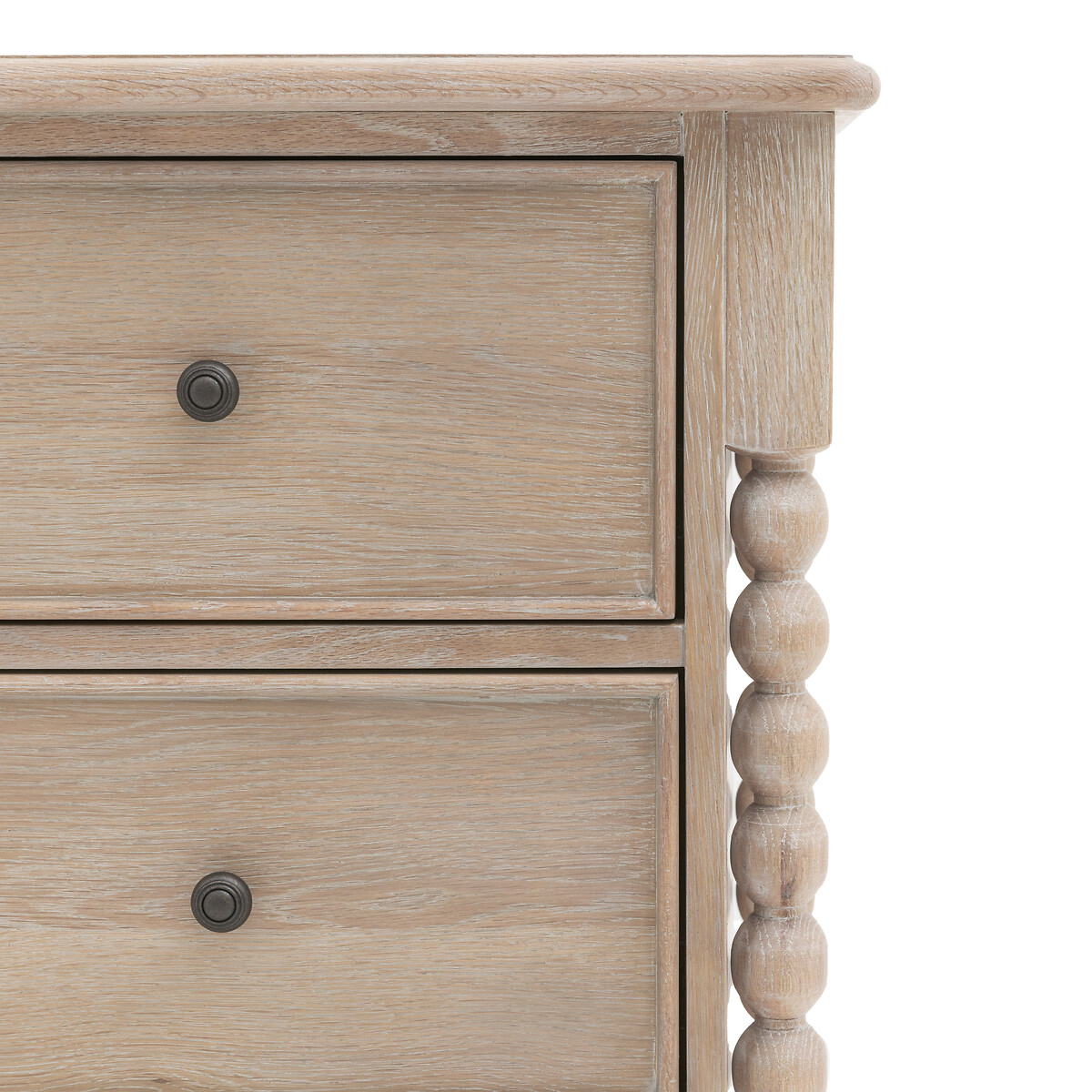 Ames Oak 3 Drawer Chest with Pompom Legs oak, ÉDITÉ