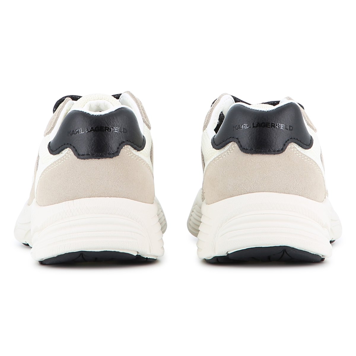 Baskets basse à lacets creme, KARL LAGERFELD KIDS