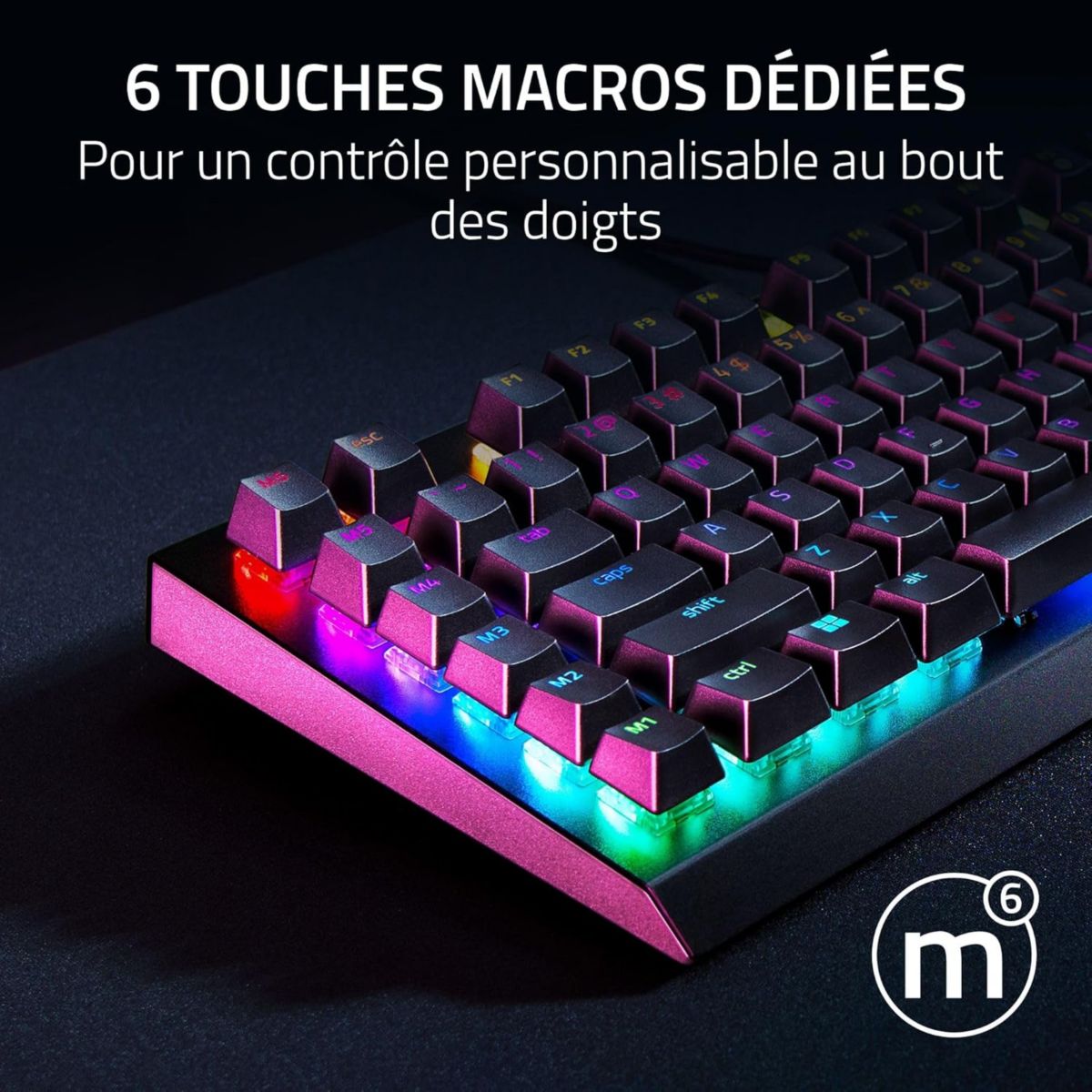 Clavier gamer BLACKWIDOW V4 X SWITCH JAUNE couleur unique, RAZER