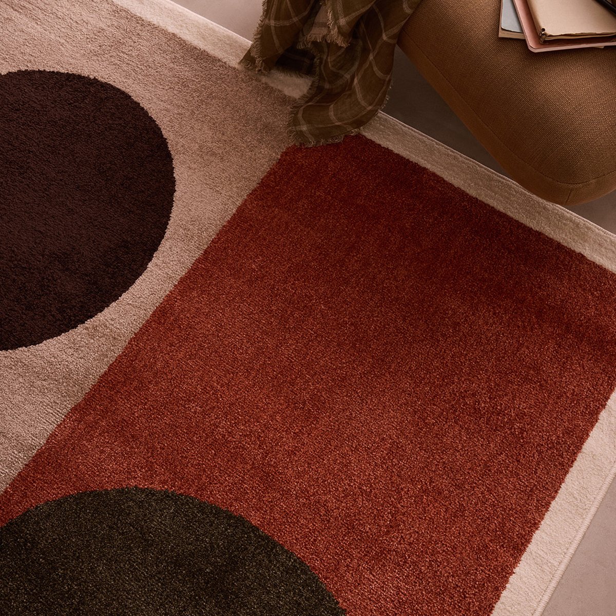 Tapis intérieur motif organique EUPHORIA multicolore, NAZAR RUGS