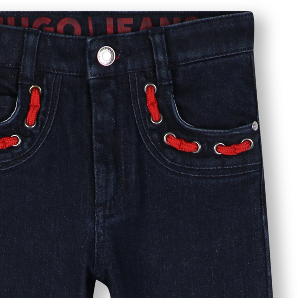 Pantalon en denim rinse wash, HUGO KIDSWEAR