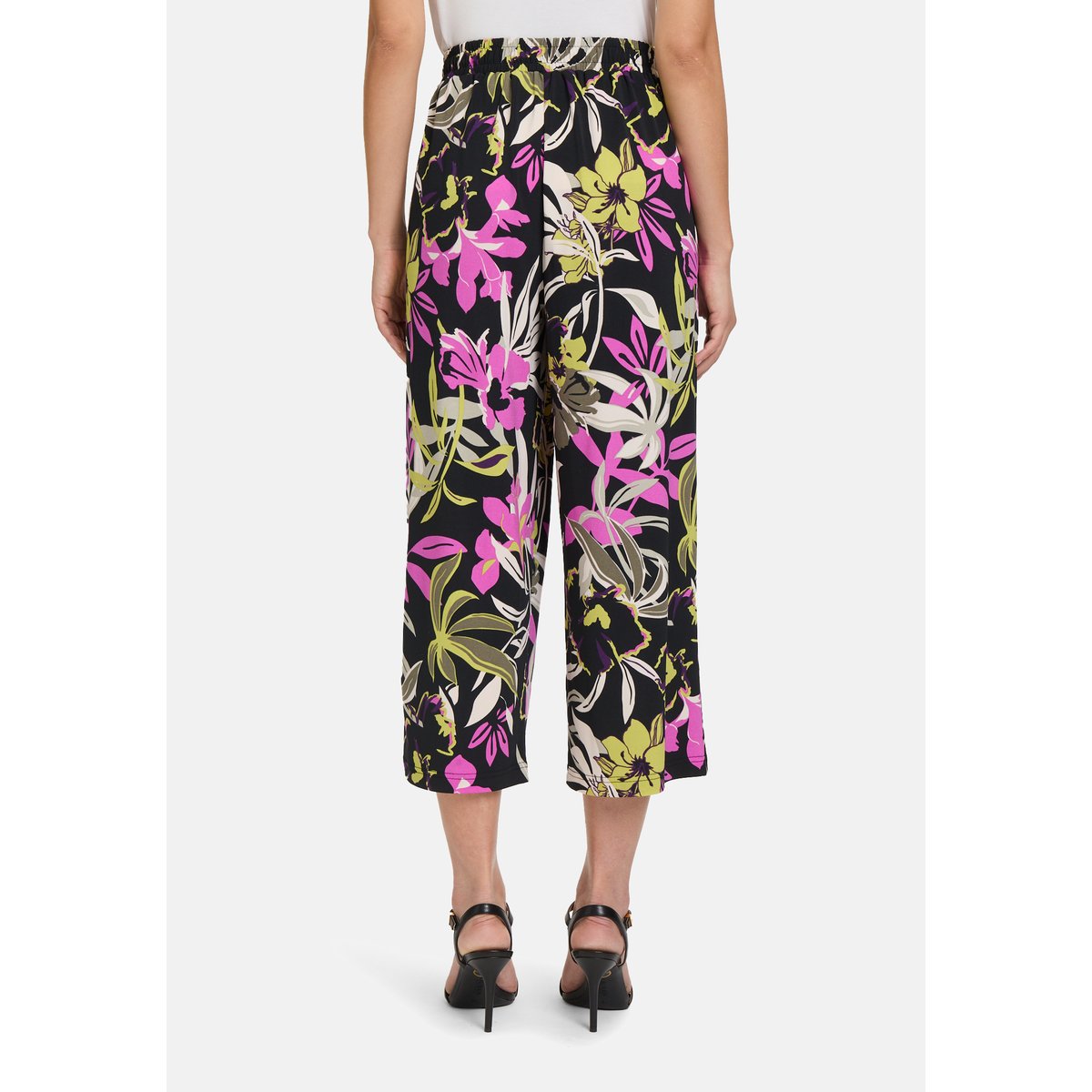 Pantalon à enfiler à poches extérieures black/khaki, BETTY BARCLAY