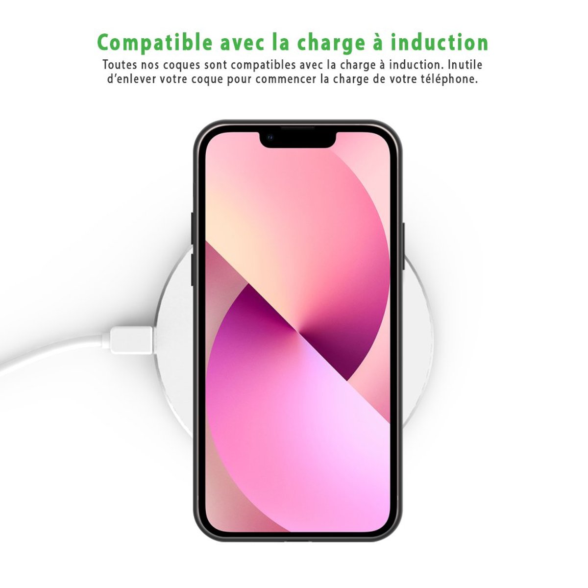 Coque soft touch glossy iPhone 13 cassette, EVETANE