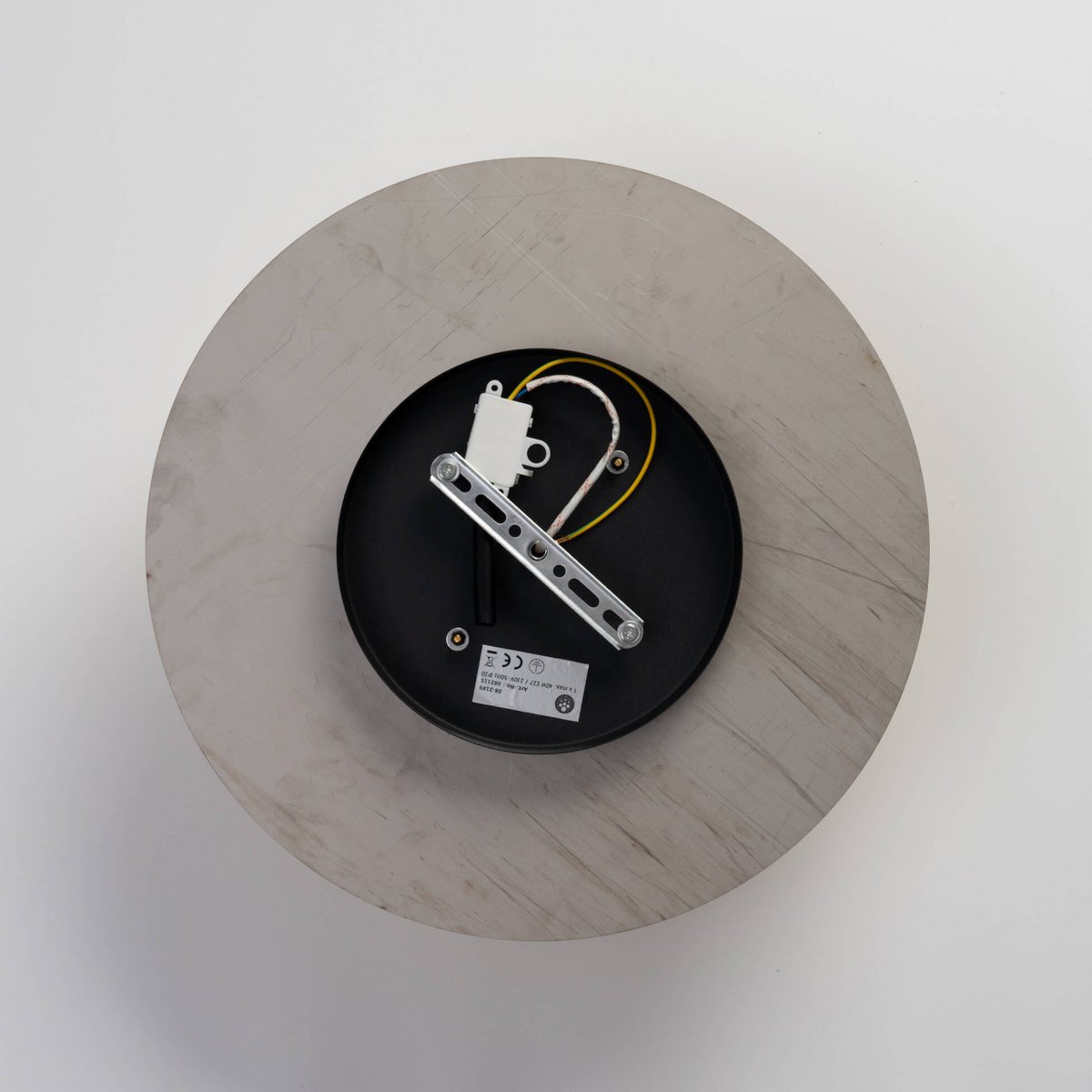 Plafonnier en verre et métal doré - MATERA ambré et doré, KOSILUM
