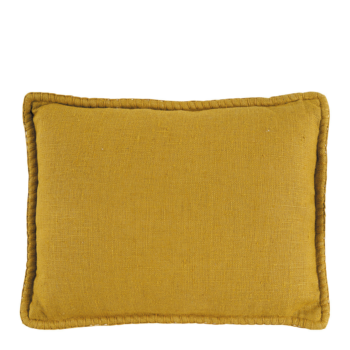 Coussin en lin safran, BLANC D’IVOIRE