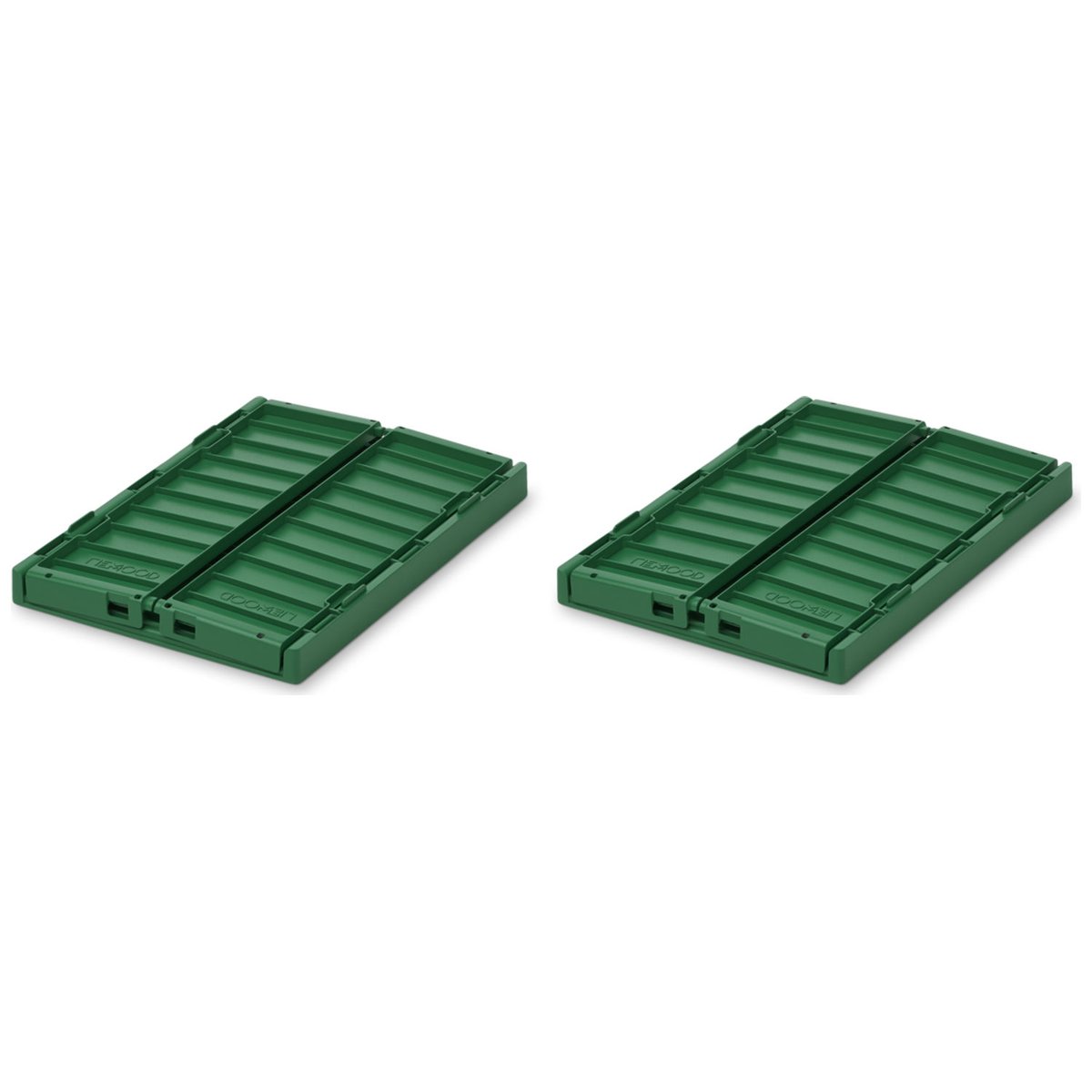 Lot de 2 caisses de rangement Weston S vert, LIEWOOD