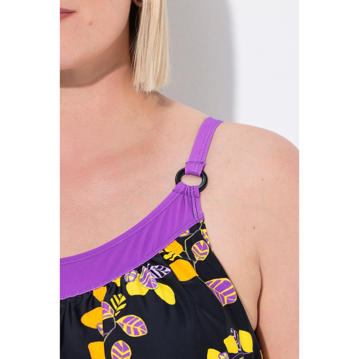 Tankini à bonnets souples et bretelles noir, ULLA POPKEN