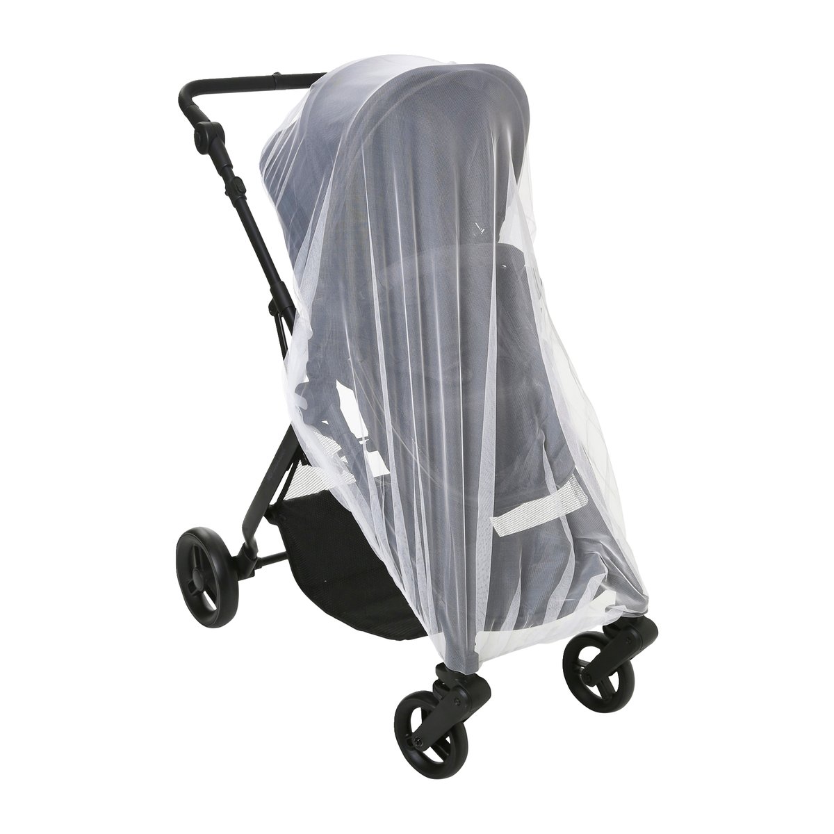 Moustiquaire poussette et lit parapluie blanc, VERTBAUDET