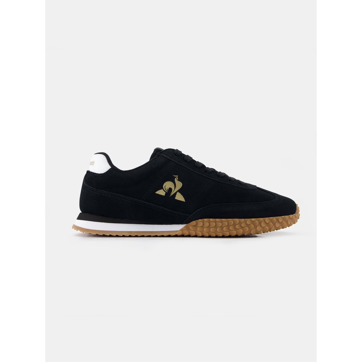 Sneakers retro-running en suede Veloce black/gold, LE COQ SPORTIF