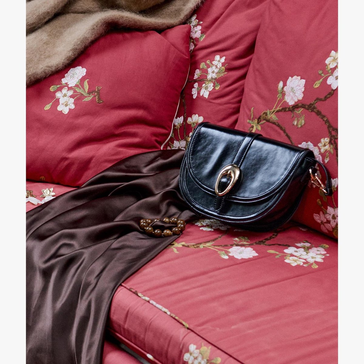 Sac À Main ESMEE besace boucle bijou noir, BOCAGE
