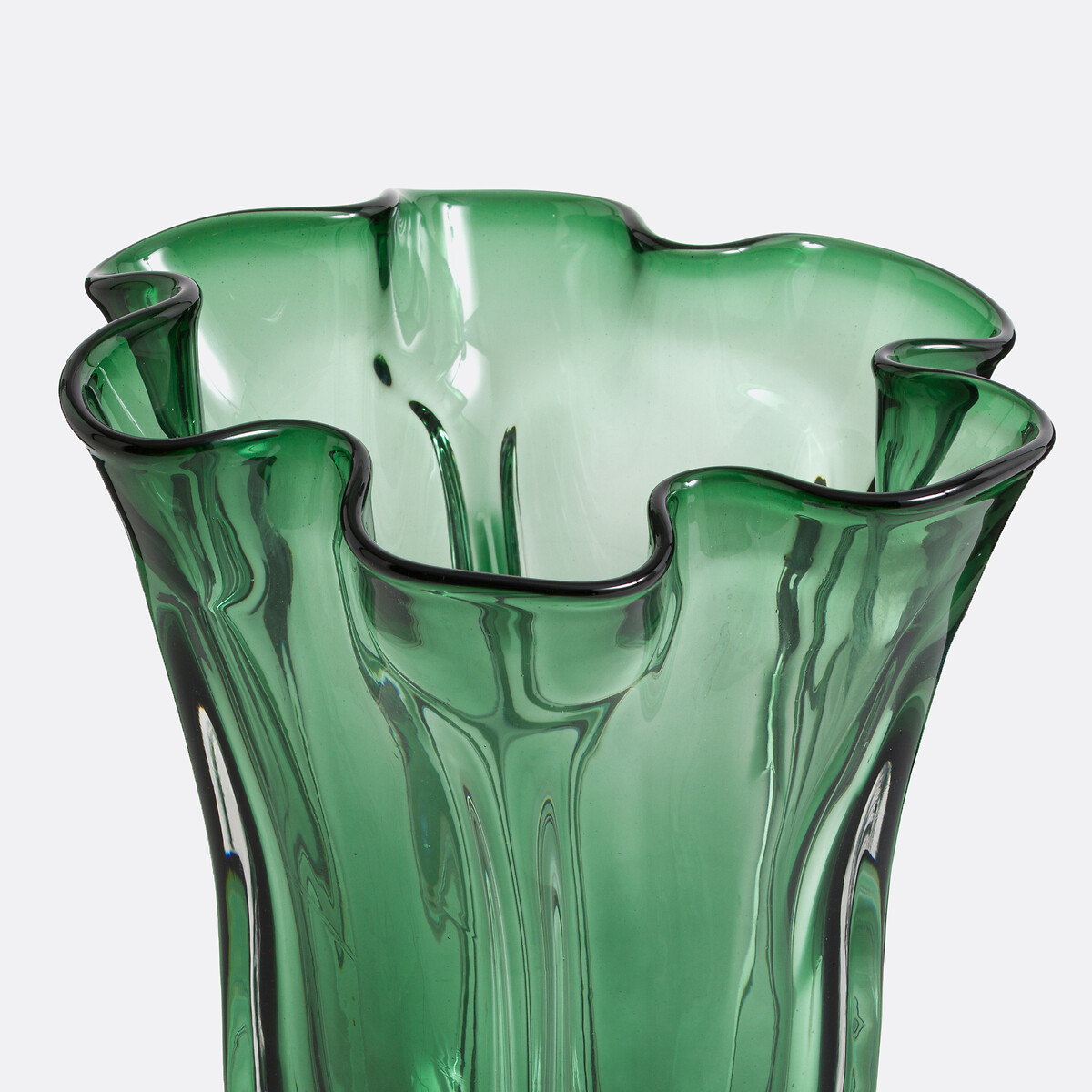 Oralia 25cm High Glass Vase green, LA REDOUTE INTERIEURS