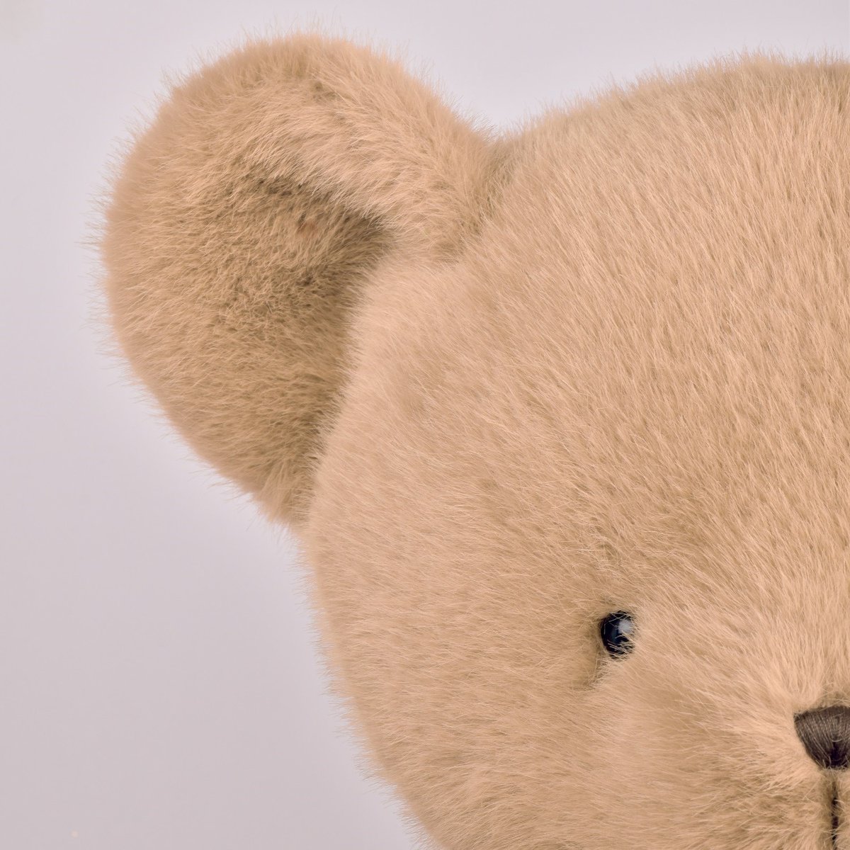 Ours en peluche CLEMENTIN 80 cm praline cacahuète, HISTOIRE D'OURS