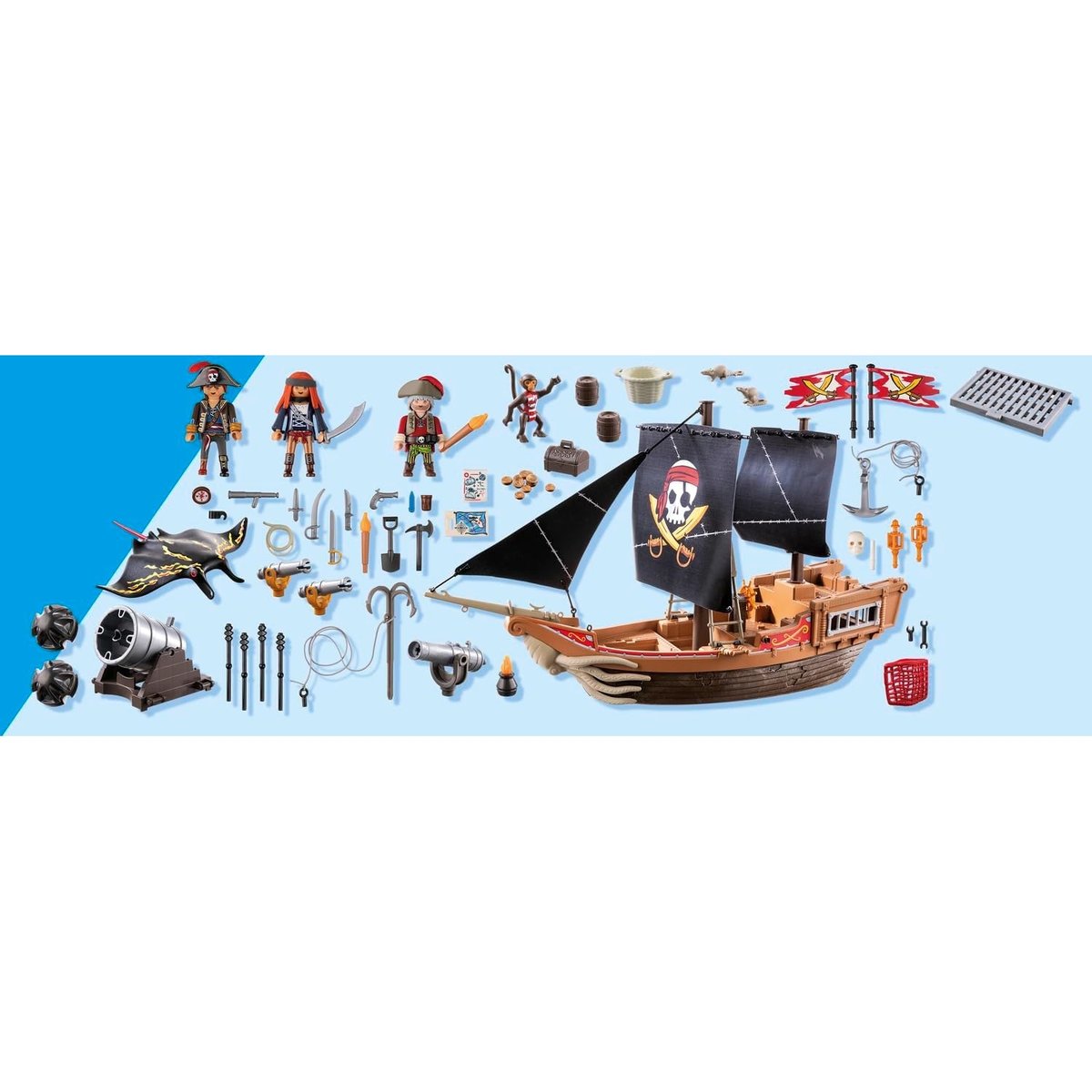 Bateau pirates multicolore, PLAYMOBIL