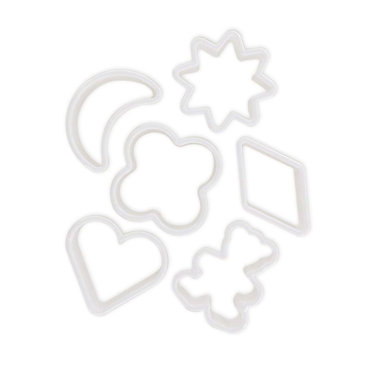 Lot de 6 emporte-pièces blanc, ZENKER