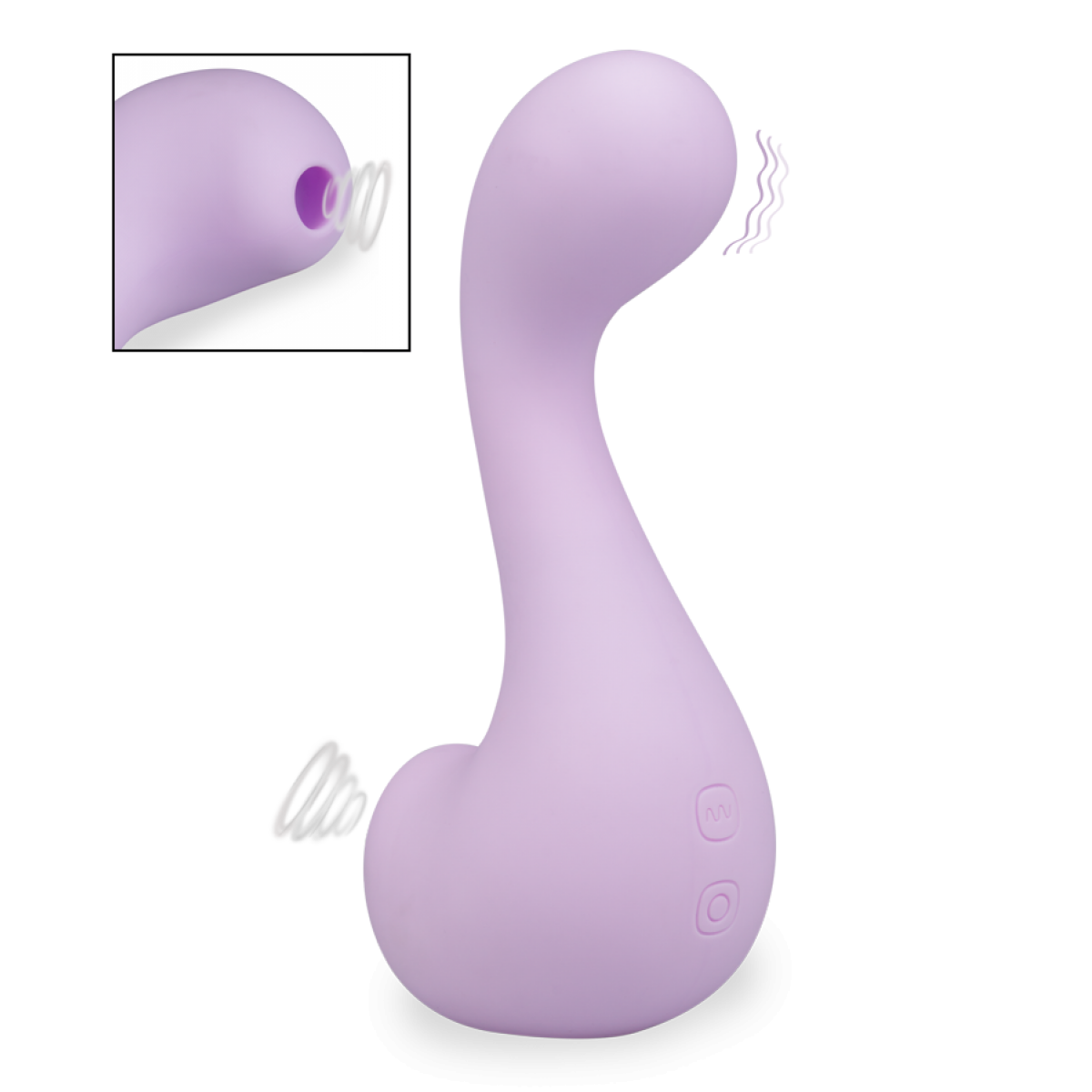 Stimulateur clitoridien et point G Swancy lilas, LOVE AND VIBES