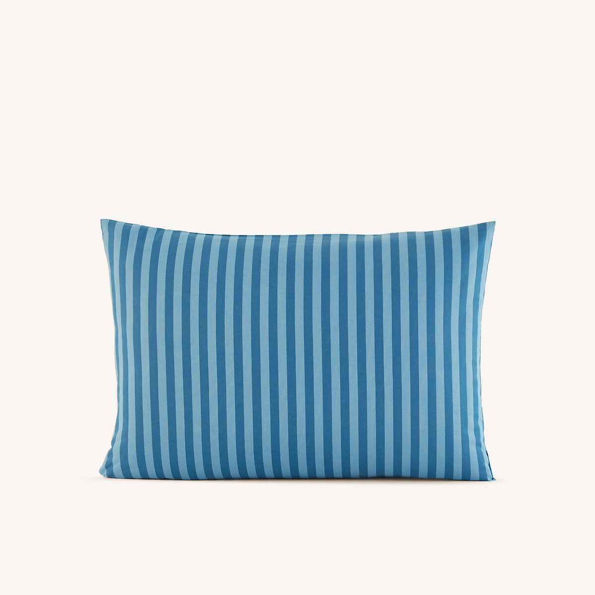 Conjunto para cama infantil, 50% algodón reciclado, funda de almohada rectangular, SACHA BLEU rayas azules, LA REDOUTE INTERIEURS