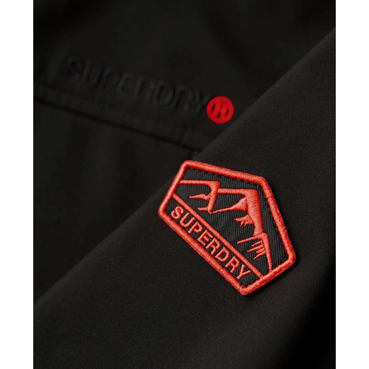 Veste coupe-vent à capuche Classic Trekker noir, SUPERDRY
