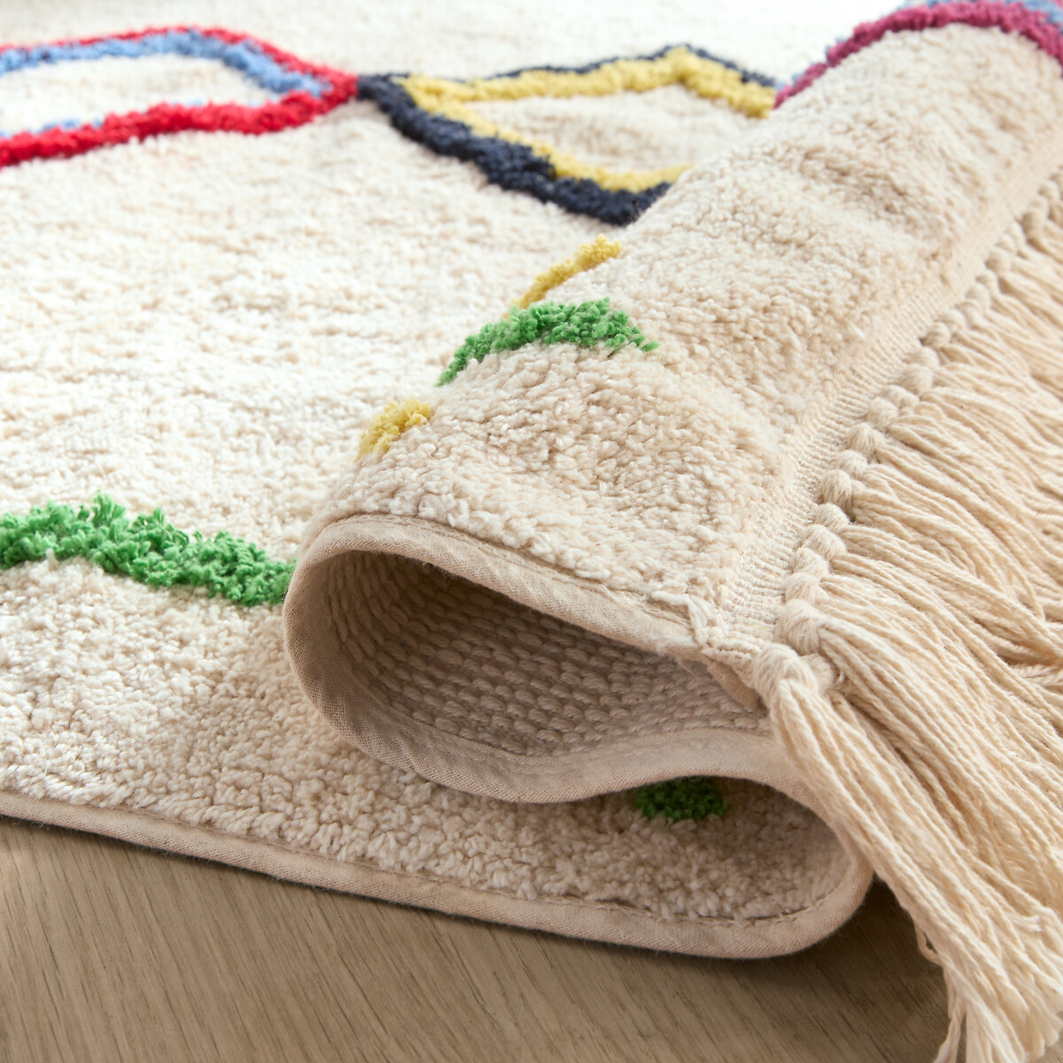 Tapis enfant coton bio style berbère, Dybala multicolore, AM.PM