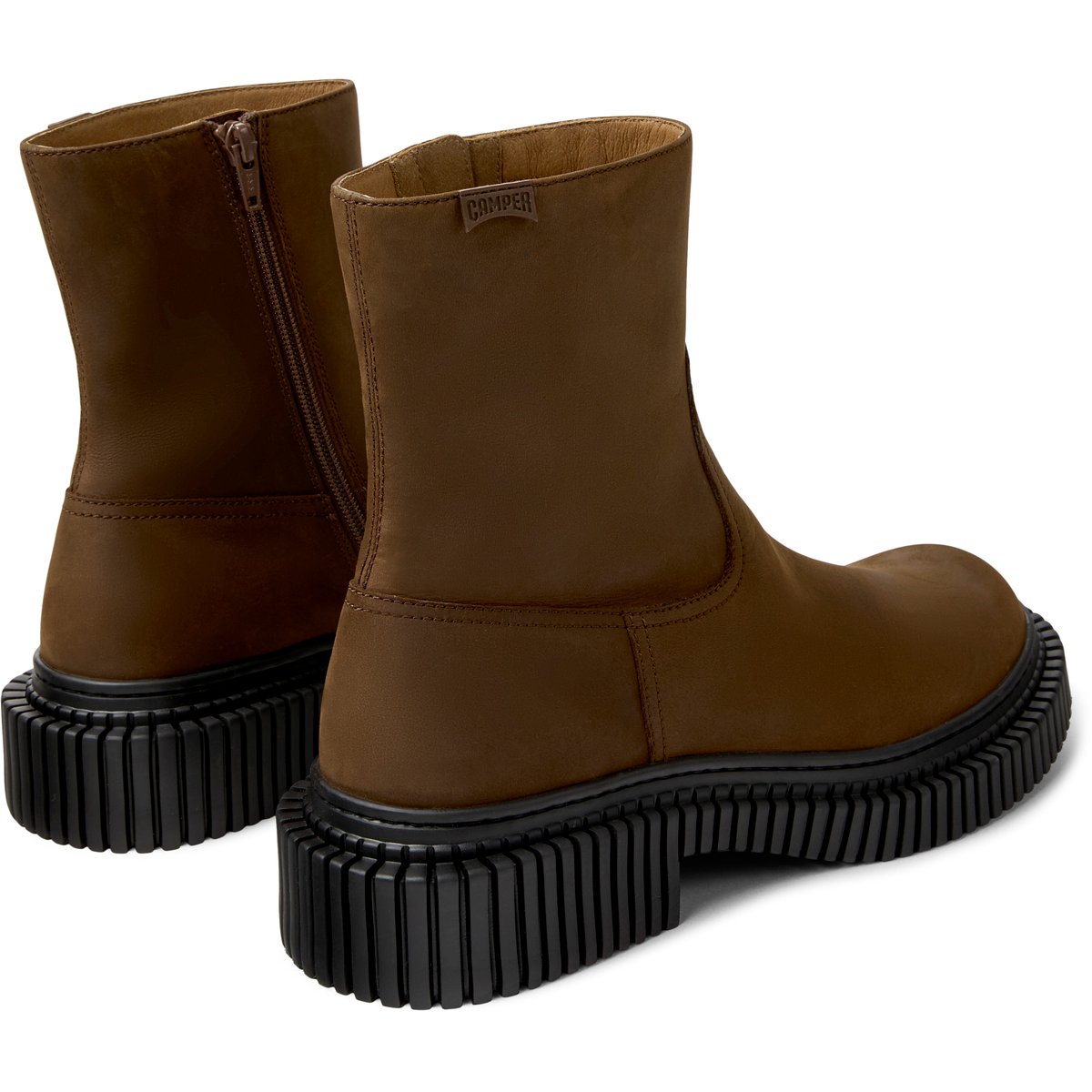 Bottines Pix Berlin cuir marron moyen, CAMPER