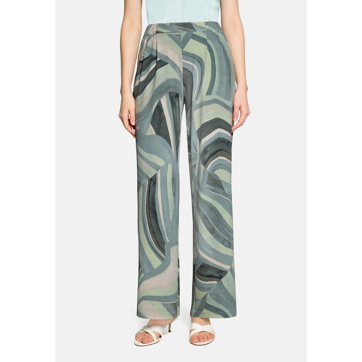 Pantalon à enfiler à poches extérieures mint/green, BETTY BARCLAY