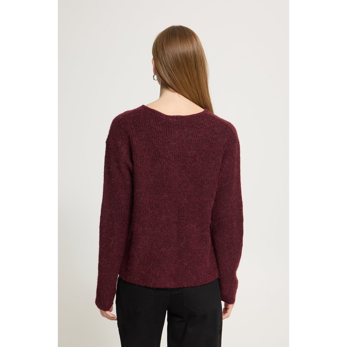 Cardigan manches longues rouge port royale, ICHI